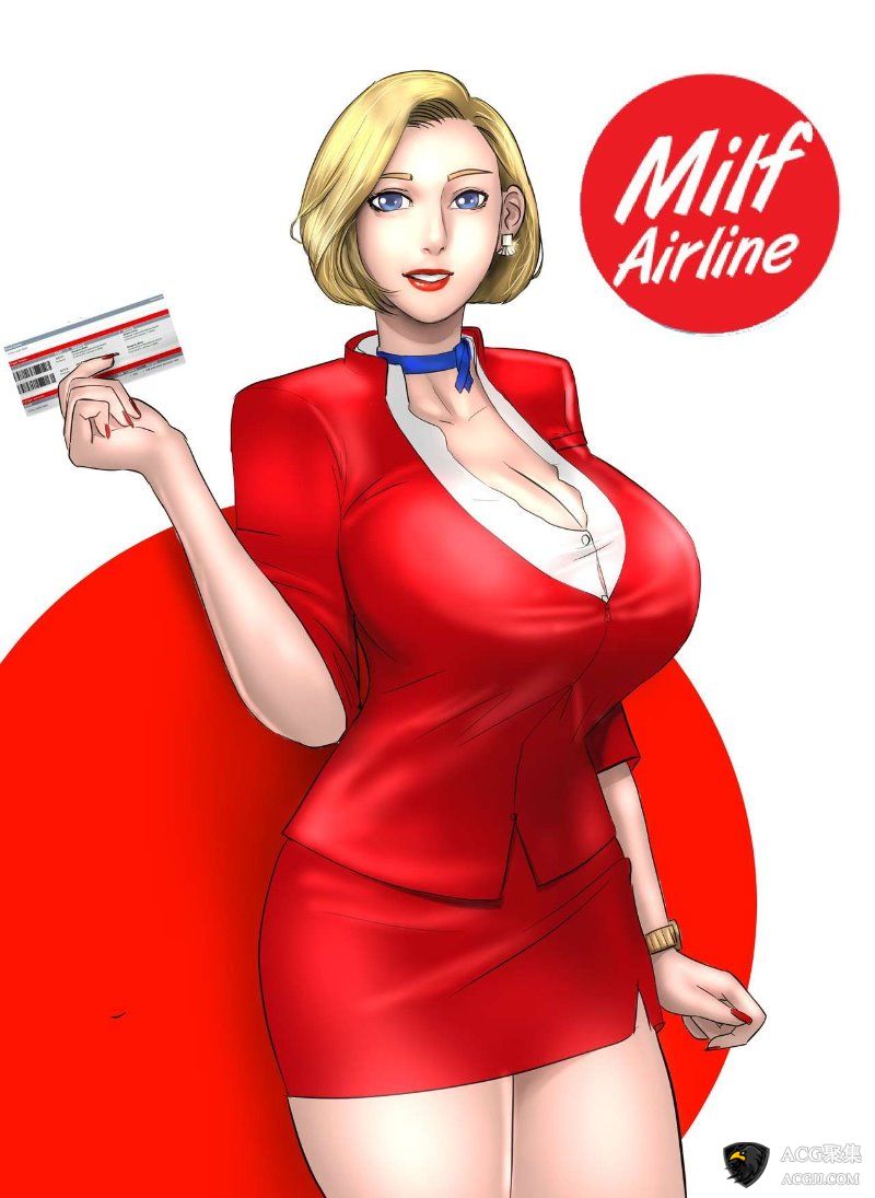 【2D全彩】 妈妈是空姐 - Milf Airline